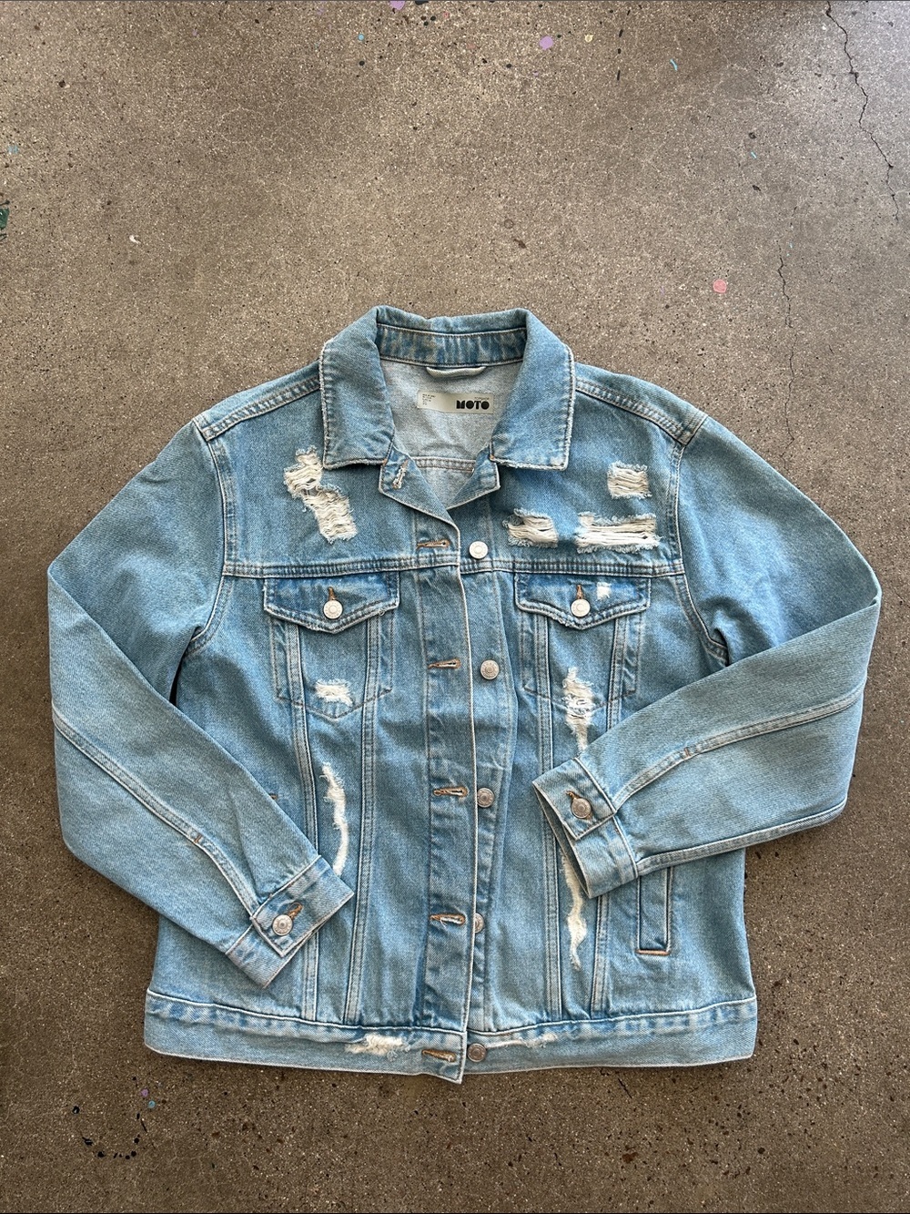 Top Shop Moto Jean Jacket - Picture 9 of 14